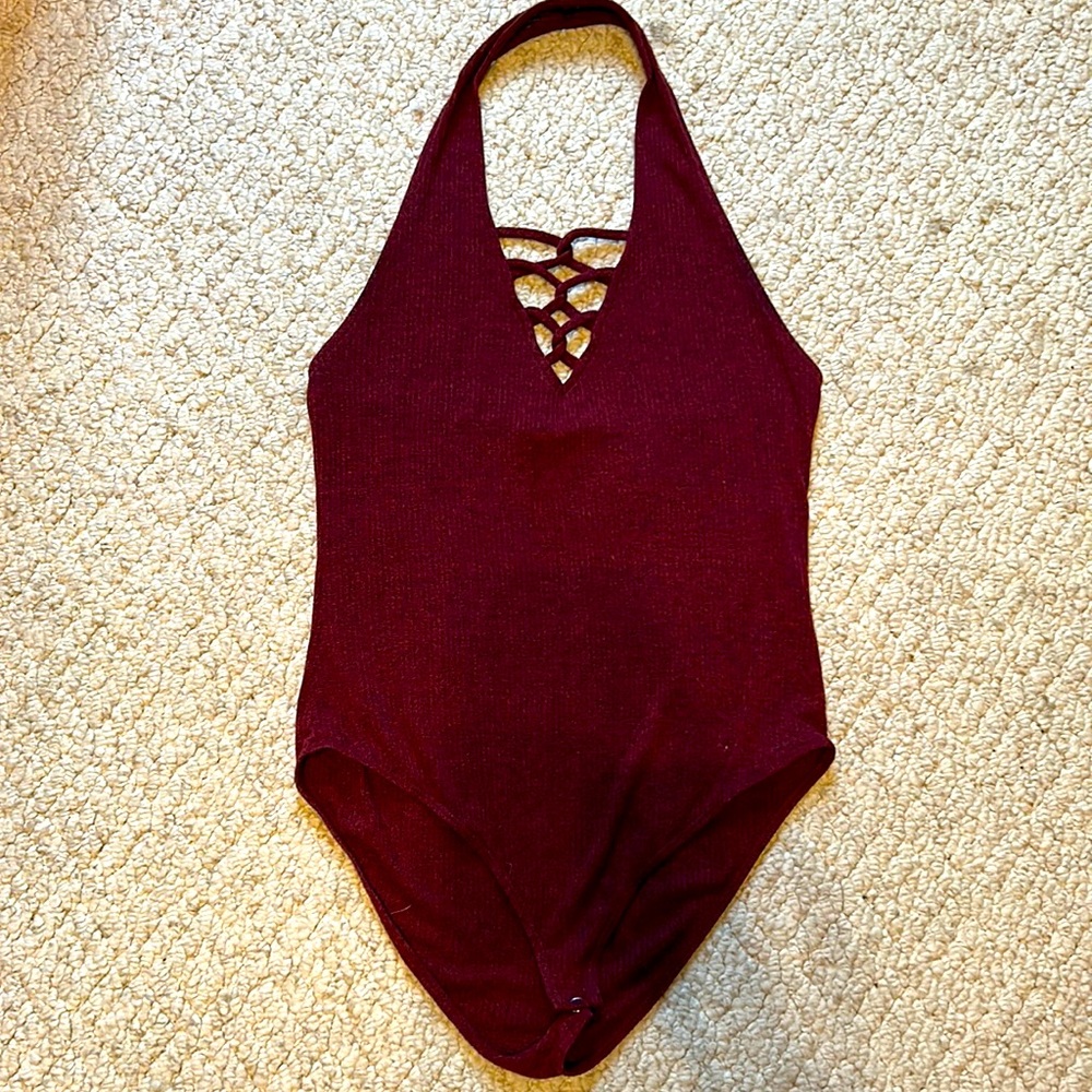 Sadie & Sage halter bodysuit